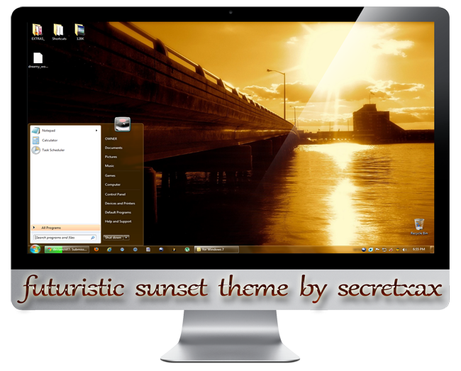 futuristic sunset theme by secretxax